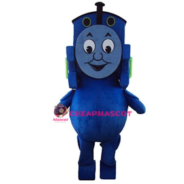 Blue Train Mascot Costume