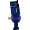 Blue Train Mascot Costume
