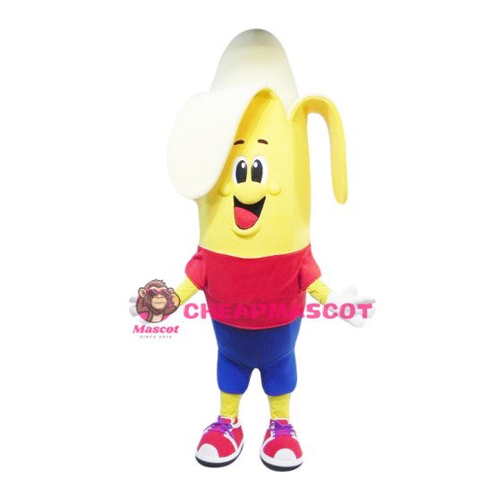 Happy Banana Boy Mascot Costume