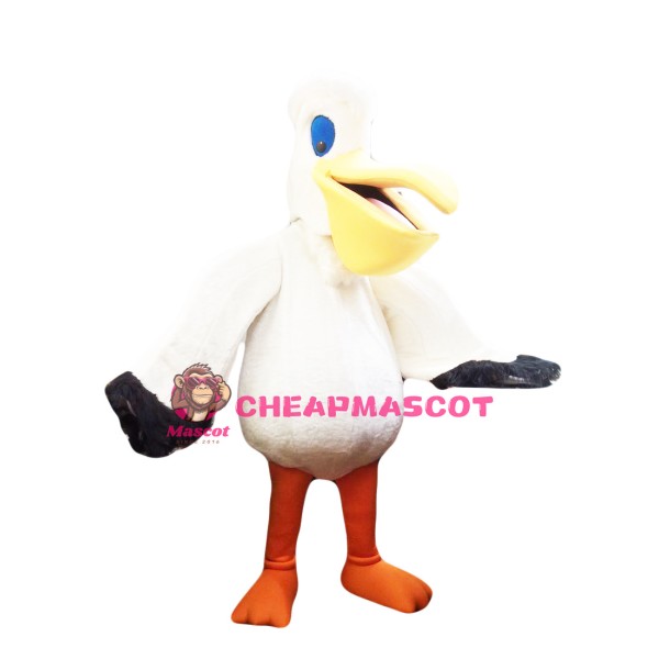 Superb Pelican Mascot Costume