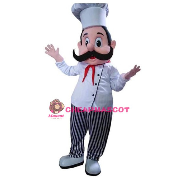 Chef Man Boy Mascot Costume