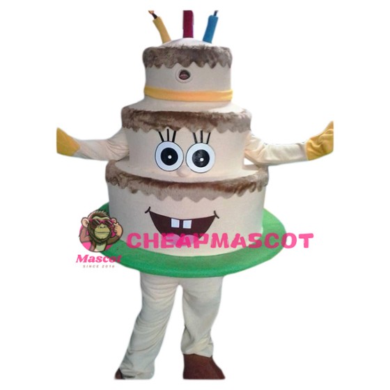 Professional Birthday Cake Mascot Costume