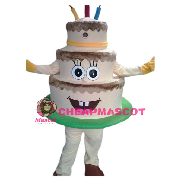 Professional Birthday Cake Mascot Costume