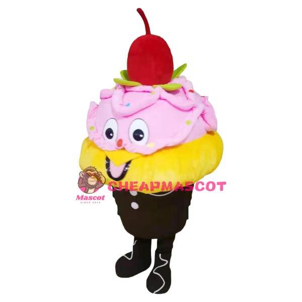 Pink Birthday Cake Mascot Costume