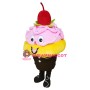 Pink Birthday Cake Mascot Costume