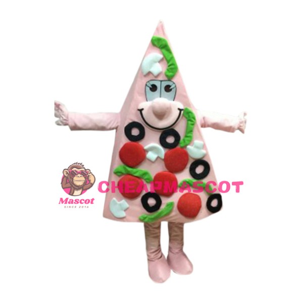 Pink Pizza Mascot Costume