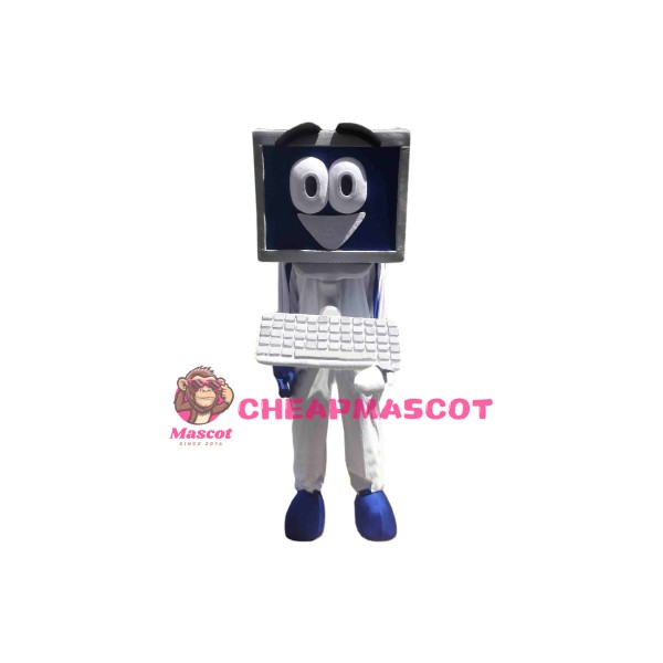 Happy Computer Mascot Costume