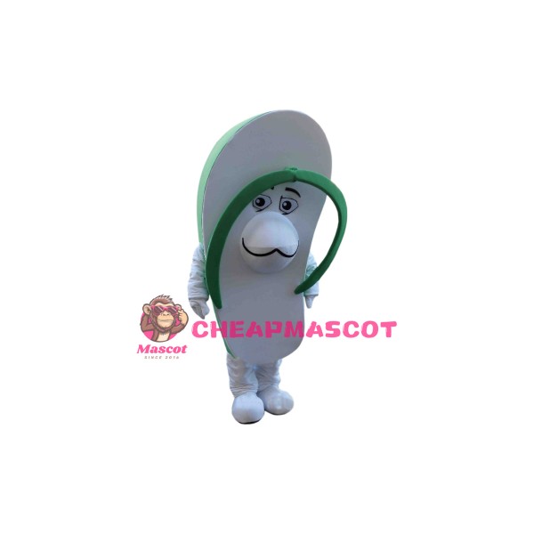 Green Slipper Mascot Costume
