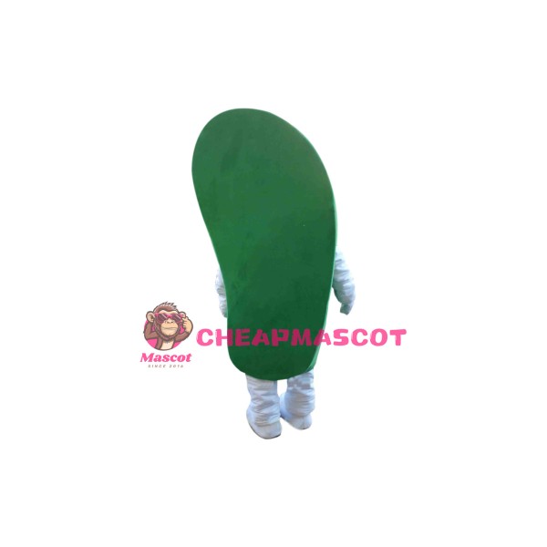 Green Slipper Mascot Costume