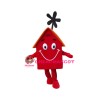 Superb Red House Mascot Costume