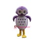 Superb Purple Owl Mascot Costume