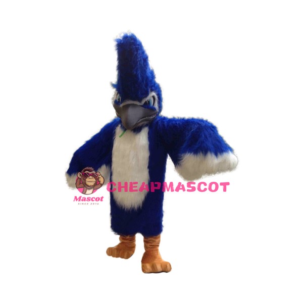 Superb Fierce Blue Jay Mascot Costume