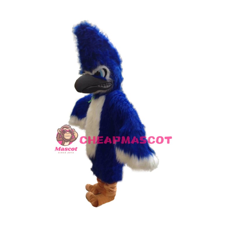 Superb Fierce Blue Jay Mascot Costume