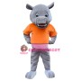 Friendly Hippo Mascot Costume
