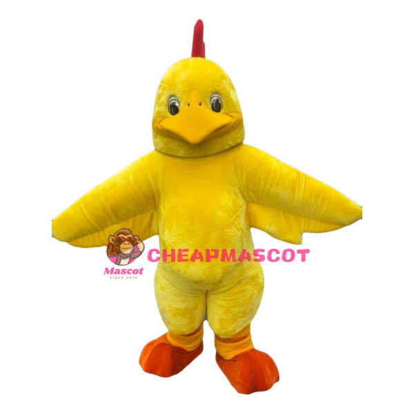 Fat Yellow Bird Mascot Costume