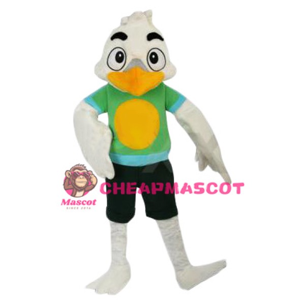 Funny White Bird Mascot Costume