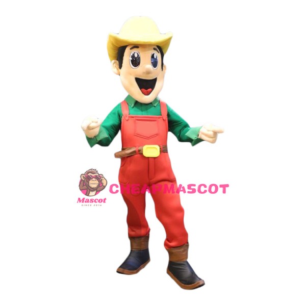 Superb Cute Cowboy Mascot Costume