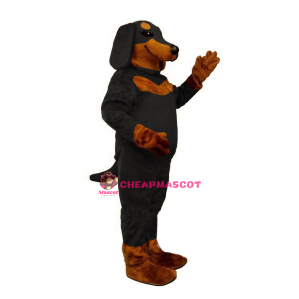 Black and Tan Dachshund Mascot Costume