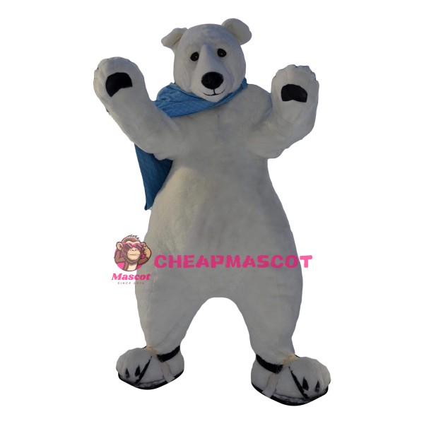 Superb Realistic Polar Bear Mascot Costume