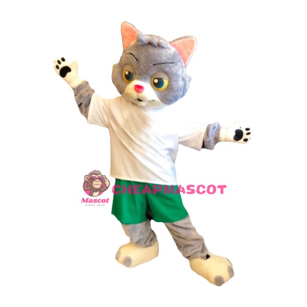 Lovely Realistic Cat Mascot Costume