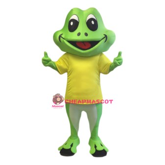 Superb Happy Frog Mascot Costume