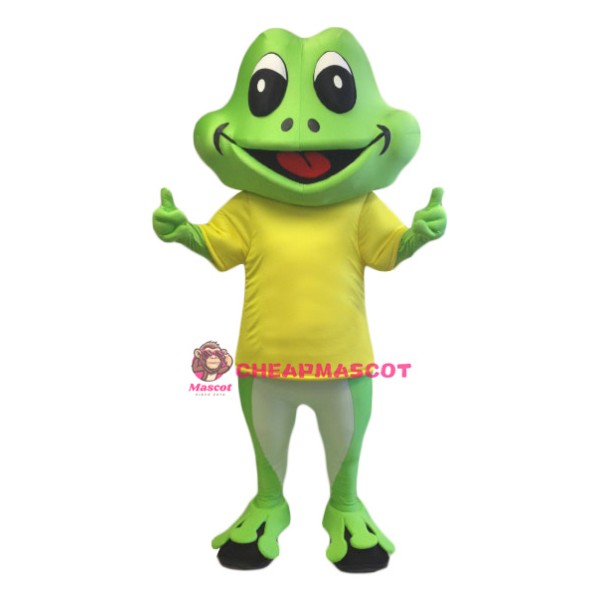 Superb Happy Frog Mascot Costume