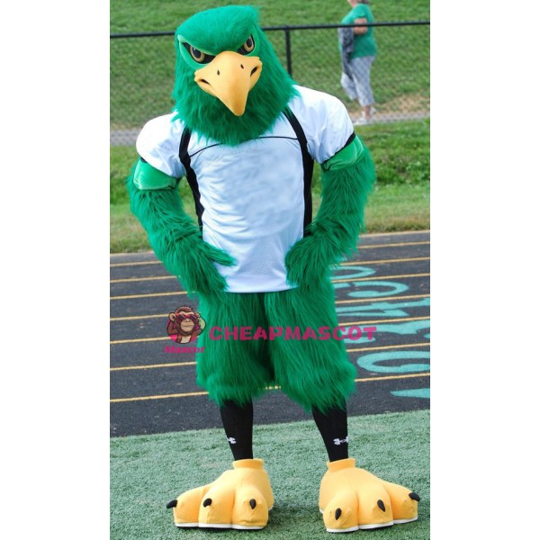 Sport Green Hawk Mascot Costume