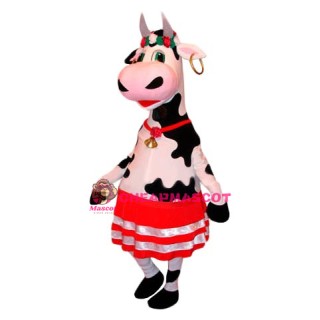 Superb Beautiful Cow Mascot Costume