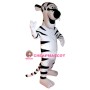 Cartoon White Tiger Mascot Costume