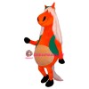 White Temple Hair Horse Mascot Costume
