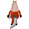 White Temple Hair Horse Mascot Costume