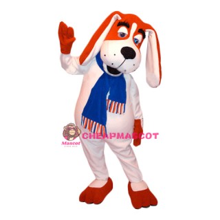 Lovely White Dog Mascot Costume for Adult