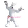White Wild Wolf Mascot Costume