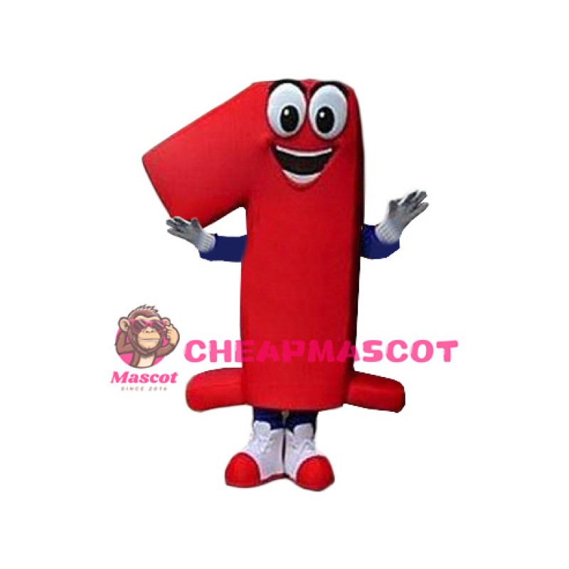 Superb Number One Mascot Costume