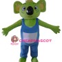 Cartoon Green Koala Mascot Costume