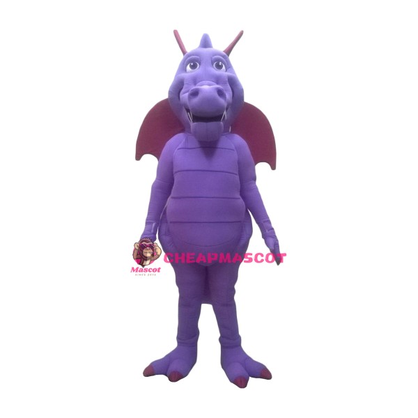 Superb Purple Dragon Mascot Costume