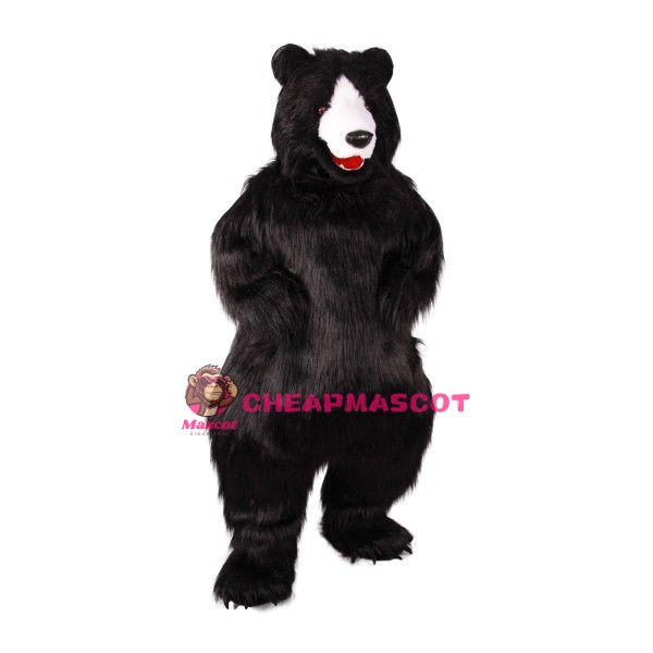 Realistic Lightweight Black Bear Mascot Costume