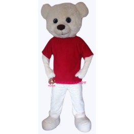 Superb White Bear Mascot Costume