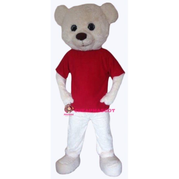 Superb White Bear Mascot Costume