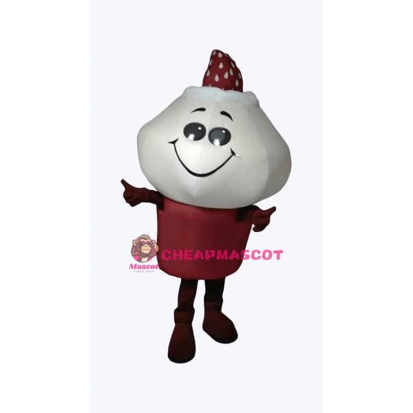 Strawberry Ice Cream Mascot Costume