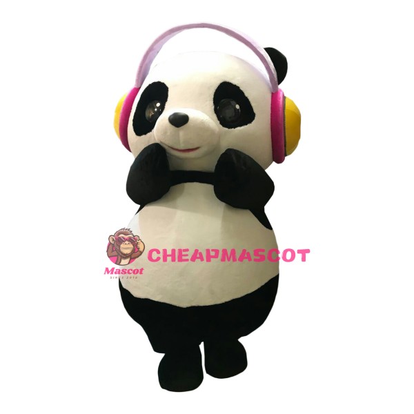 DJ Panda Mascot Costume