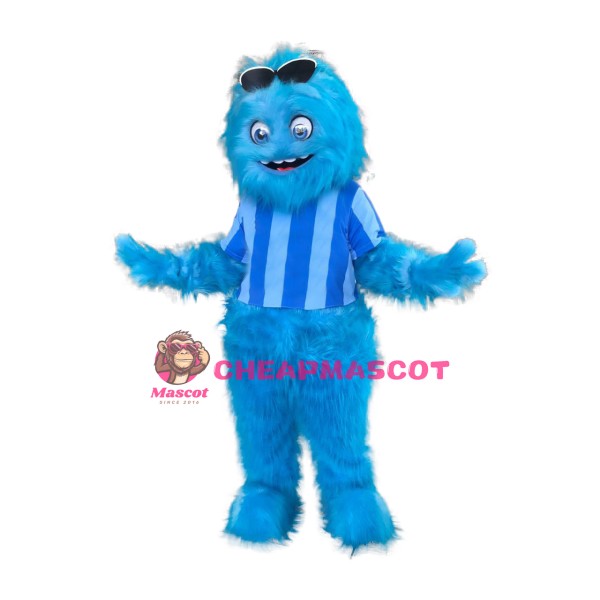 Cool Blue Monster Mascot Costume