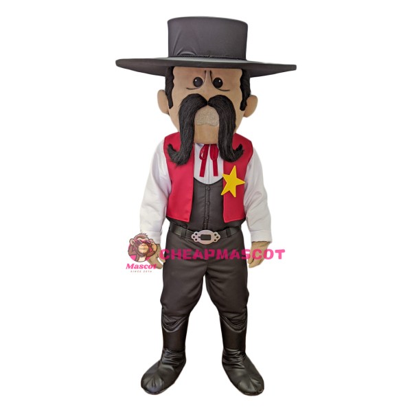 Superb Sheriff Mascot Costume