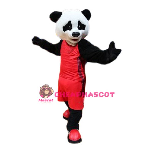 Superb Sport Panda Mascot Costume