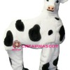 Two Person White Cow Mascot Costume
