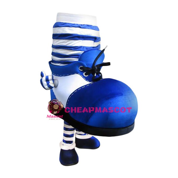 Superb Blue Shoes Mascot Costume