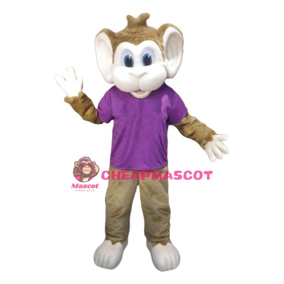 Superb College Monkey Mascot Costume