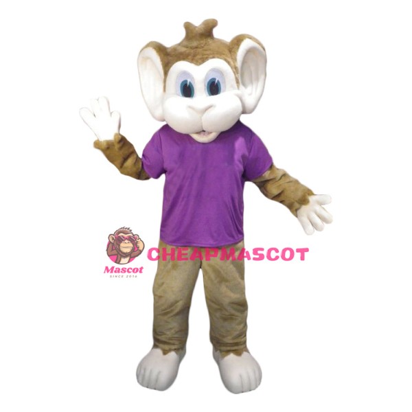 Superb College Monkey Mascot Costume