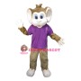 Superb College Monkey Mascot Costume