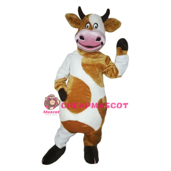Superb Happy Lightweight Cow Mascot Costume